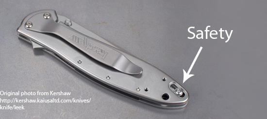 Kershaw Knife with Safety