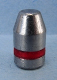A hard cast lead bullet. This is the bullet separated from the rest of the cartridge. (Badman Bullets photo)