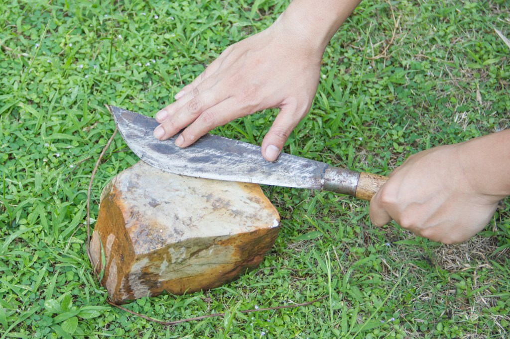 Sharpened Rocks Unusual Methods for Honing and Sharpening Knives | The Writer's Guide ...
