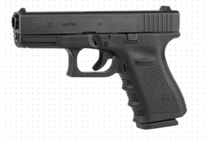 Glock 23 FBI switch 9mm writing firearms
