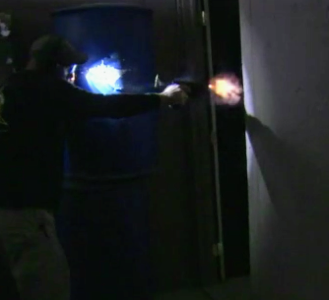 how bright is muzzle flash in the dark